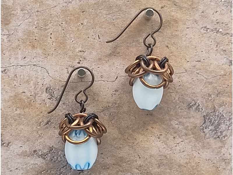 Delftware Acorns - Earrings