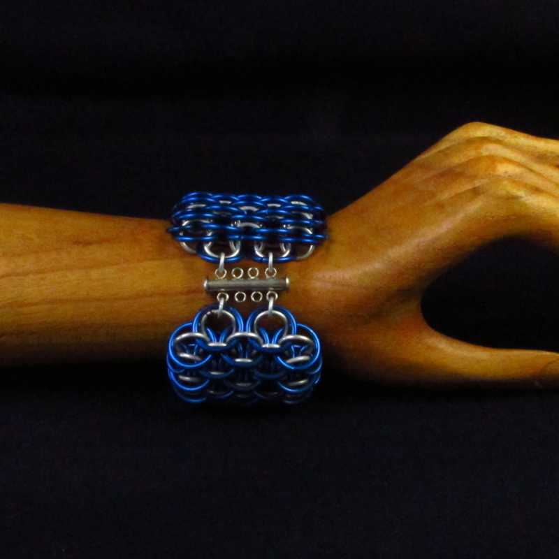 Blue Dragon's Scale - Aluminum bracelet